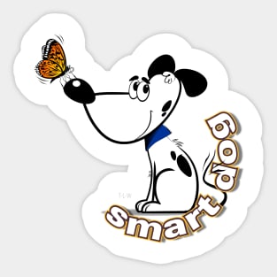 Smart Dog W Sticker